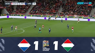 Nederland versus Hongarije 11  UEFA Nations League 202425  Wedstrijd Hoogtepunten [upl. by Oleta]