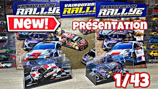 PRÉSENTATION EN DÉTAIL DE LA COLLECTION VAINQUEURS DE RALLYES  Altaya 143 diecast miniature [upl. by Nonac]