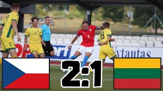 ČESKO VS LITVA U21 KVALIFIKACE NA EURO 2025 [upl. by Rasaec52]