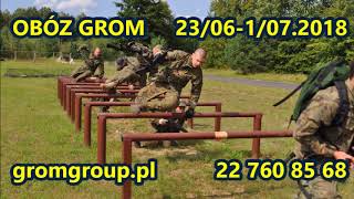 OBÓZ MILITARNY GROM 2018 [upl. by Neilson545]