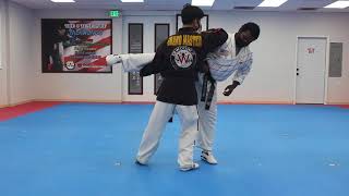 Hapkido High Red Belt One Step Sparring 3 [upl. by Encratia14]