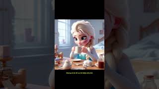 Elsa lần đầu thử cafe hoạthình elsa cartoon letitgo disney frozen3 [upl. by Anirehc]