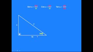 Trigonometria básica seno cosseno basic trigonometry sine cosine and tangent [upl. by Oicafinob]