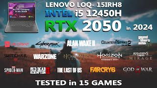 Lenovo LOQ 15 i5 12450H  RTX 2050 Gaming Benchmark Test  Tested in 15 Games  RTX 2050 [upl. by Gahl]