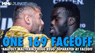 Anatoly Malykhin vs Reug Reug Faceoff Gets Physical at Press Conference  ONE 169 [upl. by Adnilym]