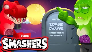 Graveyard Smash 🪦💥 Kids Action Cartoons Zuru Smashers World 🦖 Smashers Animated Stories [upl. by Nidnal]