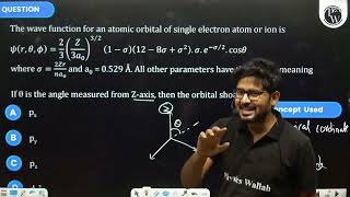 The wave function for an atomic orbital of single electron atom or ion is\\Psi r  \theta \ph [upl. by Ellemrac537]