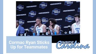 Cormac Ryan Stands Up for RJ Davis Armando Bacot at Press Conference  Inside Carolina Clips [upl. by Gustav]