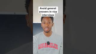 Avoid general answers in your visa interview f1visainterview [upl. by Shaya522]