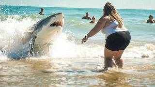 The Moment a Shark Turned a Calm Beach Day Into Chaos [upl. by Unders]