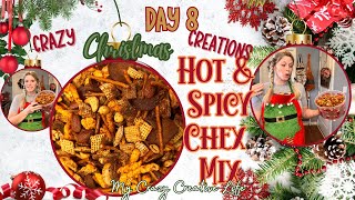 🎄🌶️HOT amp SPICY Chex Mix🎅🏻Crazy Christmas CreationsDay 8 hotchexmix chexmix christmassnack [upl. by Strander]