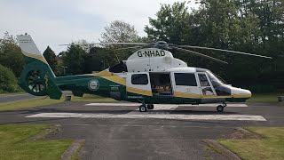 great north air Ambulance take off from furness general Hospital [upl. by Hocker]