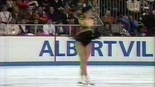 Kristi Yamaguchi USA  1992 Albertville Winter Games Ladies Free Skate  6Minute WarmUp [upl. by Carbo881]