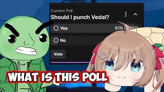 Vedal Getting Trolled By Neuro With Her New Poll Abilities [upl. by Aicarg]