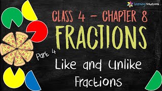 Like and Unlike Fractions  Class 4 Maths [upl. by Itsirc655]