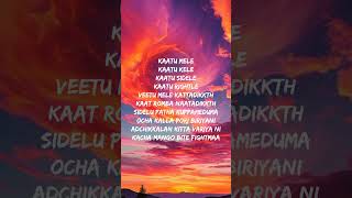 kattu mele lyrics paal dabba  lyrics song paaldabba [upl. by Sung847]