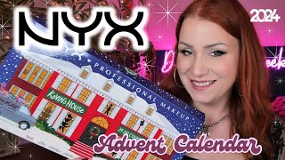 UNBOXING NYX 2024 MAKEUP ADVENT CALENDAR  FULL SIZES ARE BACK AND ITS GOOD [upl. by Noinatrad]