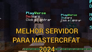 servidor com bed wars e Sky warsMASTERCRAFT 20242025 [upl. by Enialed]