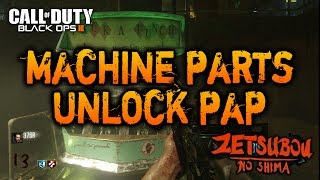 Zetsubou No Shima  Machine Tools Part Locations  Unlock PackaPunch Black Ops 3 DLC 2 Zombies [upl. by Aveline191]