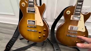 Epiphone Les Paul Player vs Epiphone Inspired by Gibson Custom 1959 Les Paul Standard Factory [upl. by Charron172]