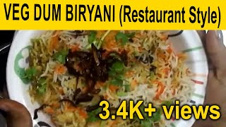 Veg Dum Biryani Restaurant Style [upl. by Atrice]