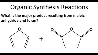 DielsAlder Reaction  Maleic Anhydride amp Furan Problem [upl. by Weathers]