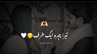 tera chehra ik tarf🥀🥰 love poetry status Urdu shayri WhatsApp status mr45 writes [upl. by Vanden]