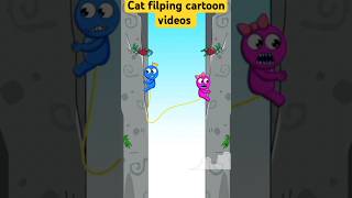 Cat gaming cat filping cartoon videos gaming viralshorts shortvideos [upl. by Brana]