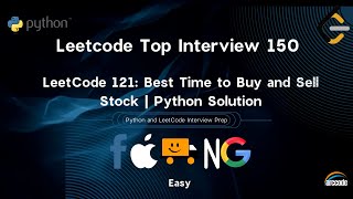 Maximize Your Profit Best Time to Buy and Sell Stock  LeetCode Python Solution FAANG 121 leetcode [upl. by Venable551]