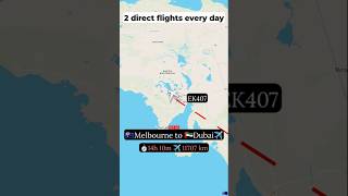 🇭🇲Melbourne to 🇦🇪Dubai direct flight✈️aviation airport airtravel shorts ytshortsyoutubeshorts [upl. by Kaslik452]