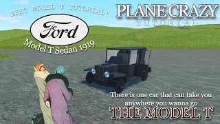 How to Make a FORD MODEL T  Plane Crazy  Tutorial   ROBLOX [upl. by Emelita]