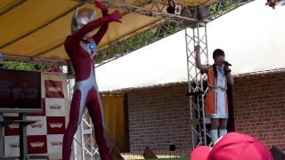 タロウとウルトラマン体操in楽天イーグルスUltraman Taro 2014・531 [upl. by Aenaj]