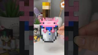 Making a BUCKET OF AXOLOTL to go in my minecraft item frame 🪣 [upl. by Nauqat]