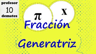 FRACCIÓN GENERATRIZ decimal periódico puro parte 1 [upl. by Carlen169]