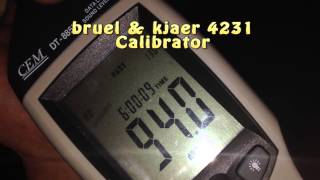 ND9 vs Bruel Kjaer 4231 Sound Calibrator [upl. by Llenrep]