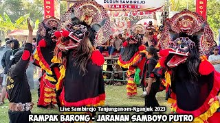 Rampak Barong Jaranan SAMBOYO PUTRO Live Sambirejo Tanjunganom Nganjuk [upl. by Lusa]