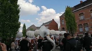 34ème Carnaval  Cortège des Sociétés de Gilles  Écaussinnes Belgique  2022 [upl. by Jezabel]