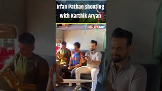 Kartik Aaryan and Irfan Pathan Team Up for Exciting Ad Shoot ytshorts [upl. by Parthena7]