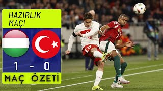 MACARİSTAN 1  0 TÜRKİYE I MAÇ ÖZETİ 22032024 [upl. by Aisila894]