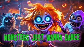 Monsters Just Wanna Dance  Halloween Song Official Lyrics Video [upl. by Ees]