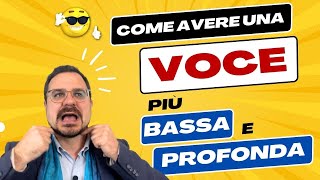 Come ABBASSARE il TONO della VOCE [upl. by Kellen]