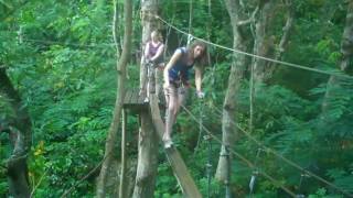 Ziplining at Loterie Farm St Maarten [upl. by Alison]