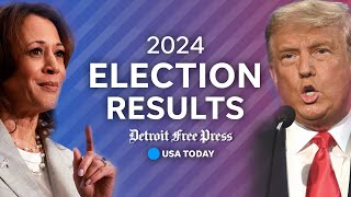 Live Michigan election results 2024 election coverage of Harris vs Trump presidential race [upl. by Daeriam]