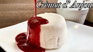 水切りヨーグルトで作れる！天使のクリーム、クレームダンジュの作り方／How to make Crèmet d’ Anjou [upl. by Evelin292]