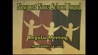 School Board Meeting November 14 2023 [upl. by Pontias]