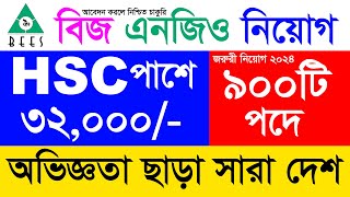 বিজ এনজিও নিয়োগ বিজ্ঞপ্তি 2024  BEES NGO Job Circular 2024  New Job Circular [upl. by Mailliw924]