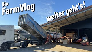 Frust beim Abladen über 2 std pro LKW  Getreide Halle am Dampfen  Mulchen amp mehr  Vlog 139 [upl. by Jerrold]