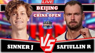 🔴LIVE SINNER J VS SAFIULLIN R • China Open 2024 sinner tennis atp ChinaOpen round2 [upl. by Demmahom]