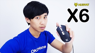 รีวิวเมาส์ Nubwo X6 ARK เมาส์มาโครพร้อมไฟ RGB 168 ล้านสี [upl. by Nancey]