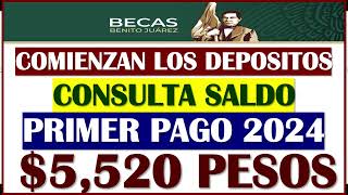 🤑🥳PRIMER PAGO 2024 de las Becas Benito Juárez ya se encuentra DISPONIBLE🤑🥳 [upl. by Lieno]